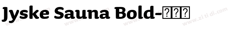 Jyske Sauna Bold字体转换